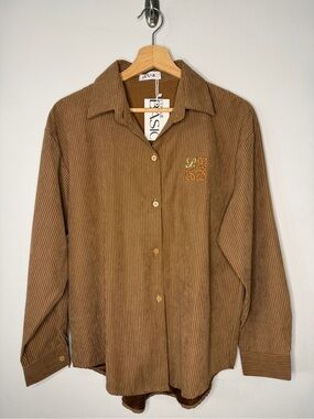 Brown Stripes Button-Up Shirt